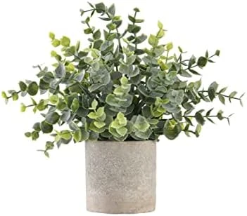 Ifreeside Small Potted Artificial Plants Plastic Fake Greenery Topiary Shrubs For Home Office Farmhouse Bathroom Tabletop Indoor Decor Green Rosemary 8 Ifreeside Small Potted Artificial Plants Plastic Fake Greenery Topiary Shrubs For Home Office Farmhouse Bathroom Tabletop Indoor Decor Green Rosemary - Image 6