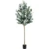 Artificial Eucalyptus Tree 6ft（71"） Tall Fake Eucalyptus Plants With 1140 Silver Dollar Leaves Faux Silk Eucalyptus Stems With Planter Artificial Tree For Indoor Outdoor Home Office Shop Decoration -Artificial Trees Store 41XQ0zvkaZL