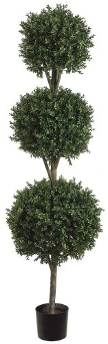 Allstate Floral & Craft 1 6'TRI Ball Boxwood TOP.(P) GRTT Greenery, 72-in, Two Tone Green