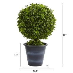 Nearly Natural 4560 23" Boxwood Ball Topiary 8 Nearly Natural 4560 23" Boxwood Ball Topiary -Artificial Trees Store 41Z6hyYp6FL