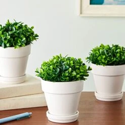 Juvale 3 Pack Mini Artificial Potted Fake Plants For Home Decor, Indoor Small Faux Topiaries For Room, Office Desk, Bathroom Greenery Decoration 9 Juvale 3 Pack Mini Artificial Potted Fake Plants For Home Decor, Indoor Small Faux Topiaries For Room, Office Desk, Bathroom Greenery Decoration -Artificial Trees Store 41ZEHEQWehL