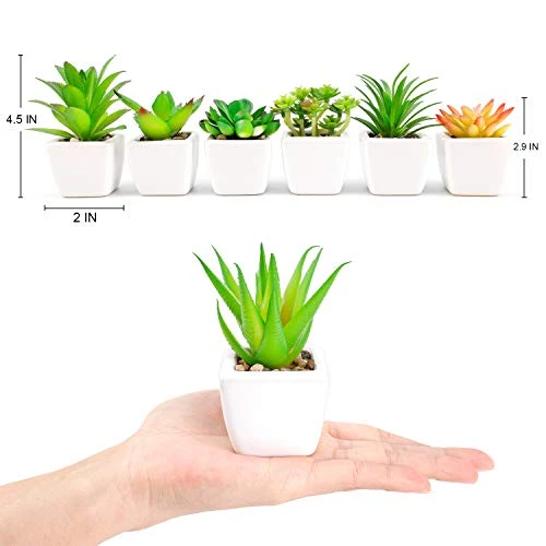 Faux Succulents In Pots Fake Succulents Small Artificial Succulents Potted For Home Office Desk Farmhouse Greenery Decor, 12 Pack 8 Faux Succulents In Pots Fake Succulents Small Artificial Succulents Potted For Home Office Desk Farmhouse Greenery Decor, 12 Pack - Image 6