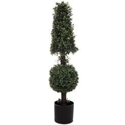 Overstock Regency 38" Boxwood Ball Cone Topiary
