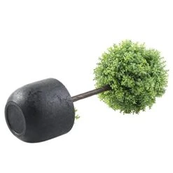 MyGift 13 Inch Realistic Artificial Boxwood Topiary Trees, Faux Tabletop Decorative Plants With Black Pots, Set Of 2 13 MyGift 13 Inch Realistic Artificial Boxwood Topiary Trees, Faux Tabletop Decorative Plants With Black Pots, Set Of 2 -Artificial Trees Store 41cbJ97EMZL