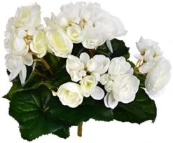 Vickerman 9.5" Artificial Yellow Polyester Begonia Bush -Artificial Trees Store 41cya9dsnOL. AC