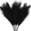 ZIFTY 7-Pcs 38"/3.1FT Faux Pampas Grass Large Tall Fluffy Artificial Fake Flower Boho Decor Bulrush Reed Grass For Vase Filler Farmhouse Home Wedding Decor (Black) -Artificial Trees Store 41eIyAaFN8L