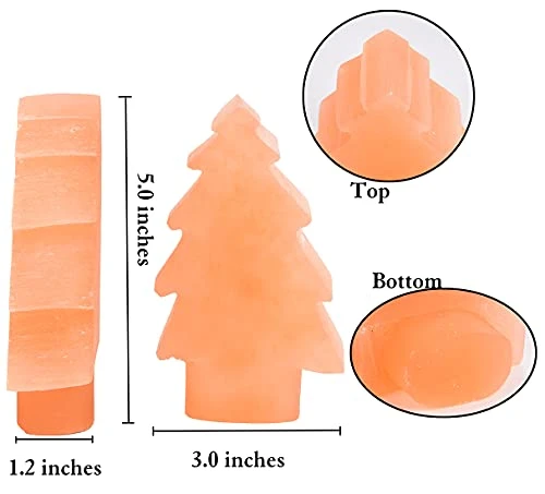 AMOYSTONE Orange Selenite Crystal Christmas Tree Ornaments Nature Crystal Decorative Tree Statue Reiki Home Decor Christmas Stocking Stuffer 5.0" 1PC 5 AMOYSTONE Orange Selenite Crystal Christmas Tree Ornaments Nature Crystal Decorative Tree Statue Reiki Home Decor Christmas Stocking Stuffer 5.0" 1PC - Image 3