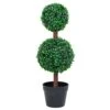 VidaXL Artificial Boxwood Plant With Pot Ball Shaped Outdoor Topiary Tree Realistic Fake Plant Floral Decor Artificial Flower Green 1 VidaXL Artificial Boxwood Plant With Pot Ball Shaped Outdoor Topiary Tree Realistic Fake Plant Floral Decor Artificial Flower Green -Artificial Trees Store 41eta2ZNGoL
