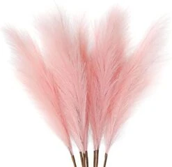 ZIFTY 7-Pcs 38"/3.1FT Faux Pampas Grass Large Tall Fluffy Artificial Fake Flower Boho Decor Bulrush Reed Grass For Vase Filler Farmhouse Home Wedding Decor (Black) -Artificial Trees Store 41eyS7 Ma4L. AC