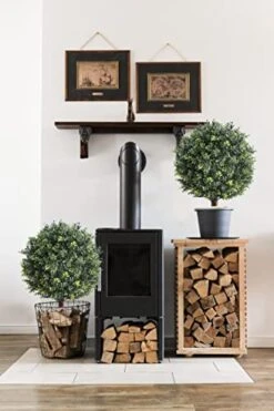 Momoplant （1.8FT- 22Inches ） Artificial Topiaries Trees For Outdoors Set Of 2 Potted Bushes Home Decor Artificial Topiariy Trees For Front Porch -Artificial Trees Store 41f0pKxeduL