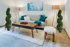 Two 43.3 Inch/3.6 Ft Artificial Topiary Trees Boxwood Topiary Spiral Trees Green Potted Tree Artificial Topiaries Trees -Artificial Trees Store 41f8cvBII1L