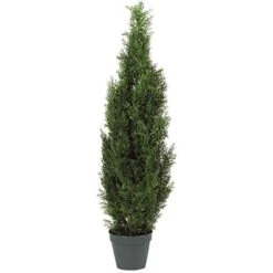 Nearly Natural 5172 4ft. Cedar Tree Silk Tree (Indoor/Outdoor),Green,49.5" X 9" X 9"