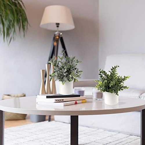 Briful Mini Fake Plants Set Of 2 Small Faux Plant Eucalyptus Rosemary Greenery Potted Plants Artificial Decor For Home Table Office Room Desk Bathroom Shelf Kitchen Farmhouse Mantel Decoration 6 Briful Mini Fake Plants Set Of 2 Small Faux Plant Eucalyptus Rosemary Greenery Potted Plants Artificial Decor For Home Table Office Room Desk Bathroom Shelf Kitchen Farmhouse Mantel Decoration - Image 4