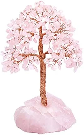 Top Plaza Rose Quartz Healing Crystals Copper Money Tree Desk Office Decor Wrapped On Natural Rose Quartz Base Feng Shui Luck Figurine 14 Top Plaza Rose Quartz Healing Crystals Copper Money Tree Desk Office Decor Wrapped On Natural Rose Quartz Base Feng Shui Luck Figurine - Image 12