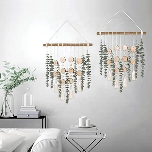 Cyitimo Bathroom Decor Artificial Eucalyptus Greenery Hanging Wall Decor Faux Eucalyptus Leaves Hanging Plant With Wooden Stick With Rustic Farmhouse For Bedroom Nursery Boho Home Decorations 7 Cyitimo Bathroom Decor Artificial Eucalyptus Greenery Hanging Wall Decor Faux Eucalyptus Leaves Hanging Plant With Wooden Stick With Rustic Farmhouse For Bedroom Nursery Boho Home Decorations - Image 5