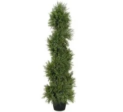Arcadia Silk Plantation Two Pre-Potted 3' Pond Cypress Artificial Topiary Trees