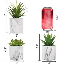 C APPOK Artificial Succulents Plants Faux Succulent Flocking Potted Plants - 4 Pack Fake Succulents Decorative Green Potted Plant In Pots For Home, Desk Decor, Office Decoration 12 C APPOK Artificial Succulents Plants Faux Succulent Flocking Potted Plants - 4 Pack Fake Succulents Decorative Green Potted Plant In Pots For Home, Desk Decor, Office Decoration -Artificial Trees Store 41kV5FyWmQL