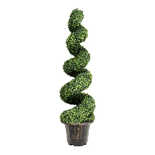 GENERIC Aurcs 4 Ft Artificial Boxwood Spiral Topiary Tree, Fake Plant Decor In Plastic Pot W/ Realistic Leaves & Twined Branches, Sturdy Steel Frame, Faux Potted Plants For Home, Office, Front Porch (1) 3 GENERIC Aurcs 4 Ft Artificial Boxwood Spiral Topiary Tree, Fake Plant Decor In Plastic Pot W/ Realistic Leaves & Twined Branches, Sturdy Steel Frame, Faux Potted Plants For Home, Office, Front Porch (1)
