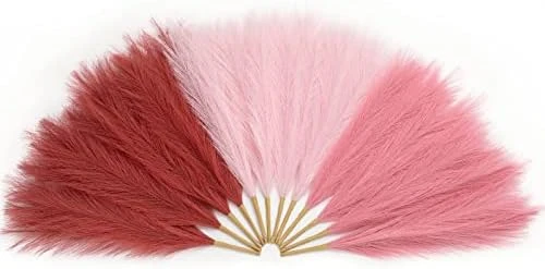 Serwalin Pampas Grass Pink 17.7 Inch 6pcs, Artificial Pampas Grass Faux Pink Pompas Grass Decor, Short Pompous Grass Blush Room Decoration, Wedding Centerpieces Mothers Day Pink Home Decor 11 Serwalin Pampas Grass Pink 17.7 Inch 6pcs, Artificial Pampas Grass Faux Pink Pompas Grass Decor, Short Pompous Grass Blush Room Decoration, Wedding Centerpieces Mothers Day Pink Home Decor - Image 9