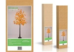 LIGHTSHARE 6FT 120LED Artificial Lighted Maple Tree Warm White Fall Decorations Indoor Ourdoor, Orange -Artificial Trees Store 41maFdyZnCL