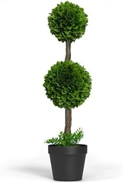 Barnyard Designs 3ft (36”) Artificial Boxwood Topiary Ball Plant, Front Porch Home Decor, Faux Fake Plant Decoration, (Single) 29 Barnyard Designs 3ft (36”) Artificial Boxwood Topiary Ball Plant, Front Porch Home Decor, Faux Fake Plant Decoration, (Single) -Artificial Trees Store 41nGoCY1vtL. AC