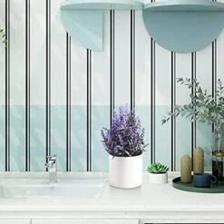 HomEdge Artificial Mini Potted Lavender, Artificial Plastic Plant Greenery With Pot For Home, Office Desk Decoration -Artificial Trees Store 41oqyB8XQ3L