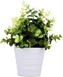 Meneco Small Fake Plant Potted - Faux Plant Indoor Plant Artificial Potted Plant Decor For Home And Office (16", Monstera Leaf) -Artificial Trees Store 41pVZoypiYL. AC
