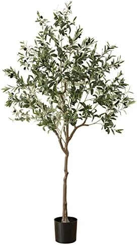 DIIGER Artificial Tree Plant Eucalyptus Tree 6FT Tall, Modern Large Fake Plant Decor In Pot For Indoor Outdoor,Home Office Perfect Housewares Gift Decoration, 71 In Eucalyptus Tree 7 DIIGER Artificial Tree Plant Eucalyptus Tree 6FT Tall, Modern Large Fake Plant Decor In Pot For Indoor Outdoor,Home Office Perfect Housewares Gift Decoration, 71 In Eucalyptus Tree - Image 5