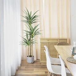 Waoops Artificial Tree 5.3Ft Faux Agave Plant With 3 Heads In Plastic Pot Fake Tree For Home Decor Indoor Or Outdoor Office Decoration Housewarming Gift 11 Waoops Artificial Tree 5.3Ft Faux Agave Plant With 3 Heads In Plastic Pot Fake Tree For Home Decor Indoor Or Outdoor Office Decoration Housewarming Gift -Artificial Trees Store 41rAkaxRwUL