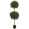 4' Double Ball-shaped Boxwood Topiary In Plastic Pot Two Tone Green 1 4' Double Ball-shaped Boxwood Topiary In Plastic Pot Two Tone Green -Artificial Trees Store 41rvTaXYXnL