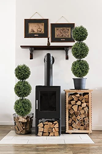 Momoplant (2 Pack Artificial Cypress Topiary Ball Tree -Triple Ball Boxwood- 37Inchs Triple Ball Boxwood Indoor/Outdoor Topiaries Trees - Artificial Outdoor Plants Cypress Plant 4 Momoplant (2 Pack Artificial Cypress Topiary Ball Tree -Triple Ball Boxwood- 37Inchs Triple Ball Boxwood Indoor/Outdoor Topiaries Trees - Artificial Outdoor Plants Cypress Plant - Image 2