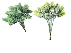 Dect Artificial Plants 6" Capensia Bush (2pcs)