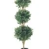 Set Of 2 Potted Artificial Sweet Bay Triple Ball Topiary Trees 4' 1 Set Of 2 Potted Artificial Sweet Bay Triple Ball Topiary Trees 4' -Artificial Trees Store 41sv5QKoWLL