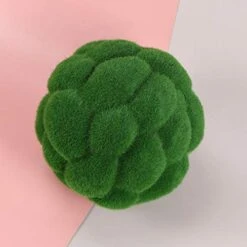 BESPORTBLE Fake Rocks Artificial Plant Moss Ball Topiary Ball Ornament For Garden Topiary Tree Wedding Party Hanging Wall Decoration Green 15CM Greenery Balls -Artificial Trees Store 41tCLWqszPL