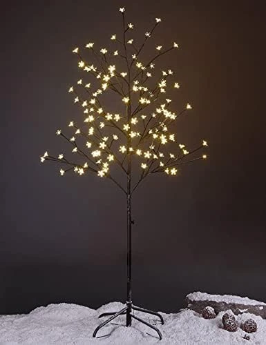 Lightshare Cherry Blossom Tree 5FT 128 LED Lighted Tree For Decoration Inside And Outside, Home Patio Wedding Festival Christmas Decor, Warm White 9 Lightshare Cherry Blossom Tree 5FT 128 LED Lighted Tree For Decoration Inside And Outside, Home Patio Wedding Festival Christmas Decor, Warm White - Image 7
