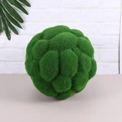 BESPORTBLE Fake Rocks Artificial Plant Moss Ball Topiary Ball Ornament For Garden Topiary Tree Wedding Party Hanging Wall Decoration Green 15CM Greenery Balls -Artificial Trees Store 41tYKlhRHfL