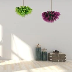 Cabilock 4pcs Artificial Grass Ball Decorative Faux Topiary Plant Ball Ornament For Garden Wedding Party Hanging Wall Decoration -Artificial Trees Store 41tm1RauutS