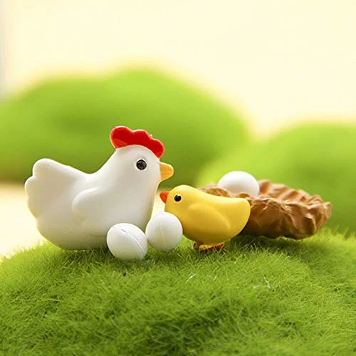 Everd1487HH 12Pcs Miniature Hen Chicken Family Egg Statue Figurine Garden Decor,Novely And Funny Home Ornaments Children Gift-one 3 Everd1487HH 12Pcs Miniature Hen Chicken Family Egg Statue Figurine Garden Decor,Novely And Funny Home Ornaments Children Gift-one
