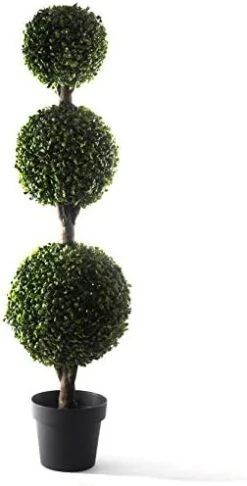 Bornbridge Artificial Boxwood Topiary Ball Tree - 4' Boxwood Ball Tree - Indoor/Outdoor Topiary Trees - Boxwood Artificial Outdoor Plants - Lifelike Wintergreen Boxwood Plant (2 Pack) 10 Bornbridge Artificial Boxwood Topiary Ball Tree - 4' Boxwood Ball Tree - Indoor/Outdoor Topiary Trees - Boxwood Artificial Outdoor Plants - Lifelike Wintergreen Boxwood Plant (2 Pack) -Artificial Trees Store 41uVV39JhrL. AC
