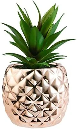 Golden Pineapple Ananas Potted Artificial Succulents Faux Plants Home Office Tabletop Decoration (Gold) 24 Golden Pineapple Ananas Potted Artificial Succulents Faux Plants Home Office Tabletop Decoration (Gold) -Artificial Trees Store 41wFFnVjByS. AC