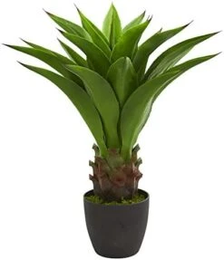 Nearly Natural 30” Agave Artificial Plant, Green 8 Nearly Natural 30” Agave Artificial Plant, Green -Artificial Trees Store 41x92ND60vL. AC