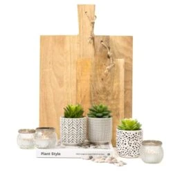 Kurrajong Farmhouse Artificial Succulents In Pots | Set Of 3 Black And White Ceramic Pots With Green Succulents Artificial | Faux Plants Indoor Fake Plants In Pots 4.75" High 12 Kurrajong Farmhouse Artificial Succulents In Pots | Set Of 3 Black And White Ceramic Pots With Green Succulents Artificial | Faux Plants Indoor Fake Plants In Pots 4.75" High -Artificial Trees Store 41xKrjblW4L