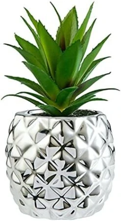 Golden Pineapple Ananas Potted Artificial Succulents Faux Plants Home Office Tabletop Decoration (Gold) 25 Golden Pineapple Ananas Potted Artificial Succulents Faux Plants Home Office Tabletop Decoration (Gold) -Artificial Trees Store 41yAcrDQpCS. AC