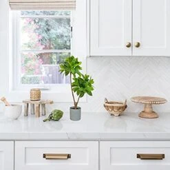 BESAMENATURE Artificial Bay Double Ball Topiary Trees, Faux Plant For Home Office Decoration, 24" Tall, Green, Ships In Gray Planter 11 BESAMENATURE Artificial Bay Double Ball Topiary Trees, Faux Plant For Home Office Decoration, 24" Tall, Green, Ships In Gray Planter -Artificial Trees Store 41zHbqt0PiS