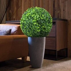FLORALEAF 15" Artificial Boxwood Topiary Ball Topiary Tree Plants Lifelike Substitute Artifical Plant Balls For Wedding Decore -Indoor/Outdoor Decoration, Rose Leaf, 1 Piece 26 FLORALEAF 15" Artificial Boxwood Topiary Ball Topiary Tree Plants Lifelike Substitute Artifical Plant Balls For Wedding Decore -Indoor/Outdoor Decoration, Rose Leaf, 1 Piece -Artificial Trees Store 51 qMsfh YL. AC