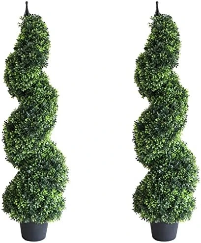 Momoplant Artificial Topiaries Outdoor Boxwood Trees, Spiral Topiary Tree 3 Ft(2 Pieces) Faux Topiary Tree Outdoor Feaux Plant For Decorative Indoor/Outdoor/Garden (35inch) 10 Momoplant Artificial Topiaries Outdoor Boxwood Trees, Spiral Topiary Tree 3 Ft(2 Pieces) Faux Topiary Tree Outdoor Feaux Plant For Decorative Indoor/Outdoor/Garden (35inch) - Image 8