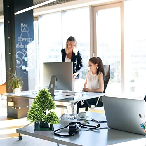 Sevenlove Mushroom Boxwood Artificial Topiary, Lifelike Plants Decor, Mushroom Table Top Decor, Free Standing Artificial Plant Shrub For Indoor Home Office Decor 8 Sevenlove Mushroom Boxwood Artificial Topiary, Lifelike Plants Decor, Mushroom Table Top Decor, Free Standing Artificial Plant Shrub For Indoor Home Office Decor - Image 6