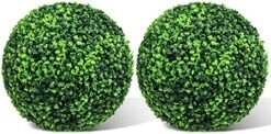 Easnwllim 2 PCS 14.96 Inch Artificial Boxwood Balls Decorative Faux Boxwood Balls Round Artificial Plant Topiary Ball For Backyard, Balcony, Garden, Wedding Party, Home Office 17 Easnwllim 2 PCS 14.96 Inch Artificial Boxwood Balls Decorative Faux Boxwood Balls Round Artificial Plant Topiary Ball For Backyard, Balcony, Garden, Wedding Party, Home Office -Artificial Trees Store 510Rsn5R5UL. AC
