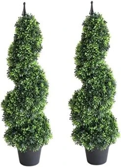 Momoplant Artificial Topiaries Outdoor Boxwood Trees, Spiral Topiary Tree 3 Ft(2 Pieces) Faux Topiary Tree Outdoor Feaux Plant For Decorative Indoor/Outdoor/Garden (35inch) 15 Momoplant Artificial Topiaries Outdoor Boxwood Trees, Spiral Topiary Tree 3 Ft(2 Pieces) Faux Topiary Tree Outdoor Feaux Plant For Decorative Indoor/Outdoor/Garden (35inch) -Artificial Trees Store 510o8Zt0omL. AC