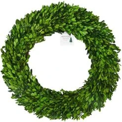 BoxwoodValley Preserved Boxwood Wreath 16 Inch Year Round Green Wreath For Halloween, Christmas Wreath Decor Green Garland For Indoor Green Autumn Wreath Decor (16 Inch) -Artificial Trees Store 511 zhMXpZL. AC